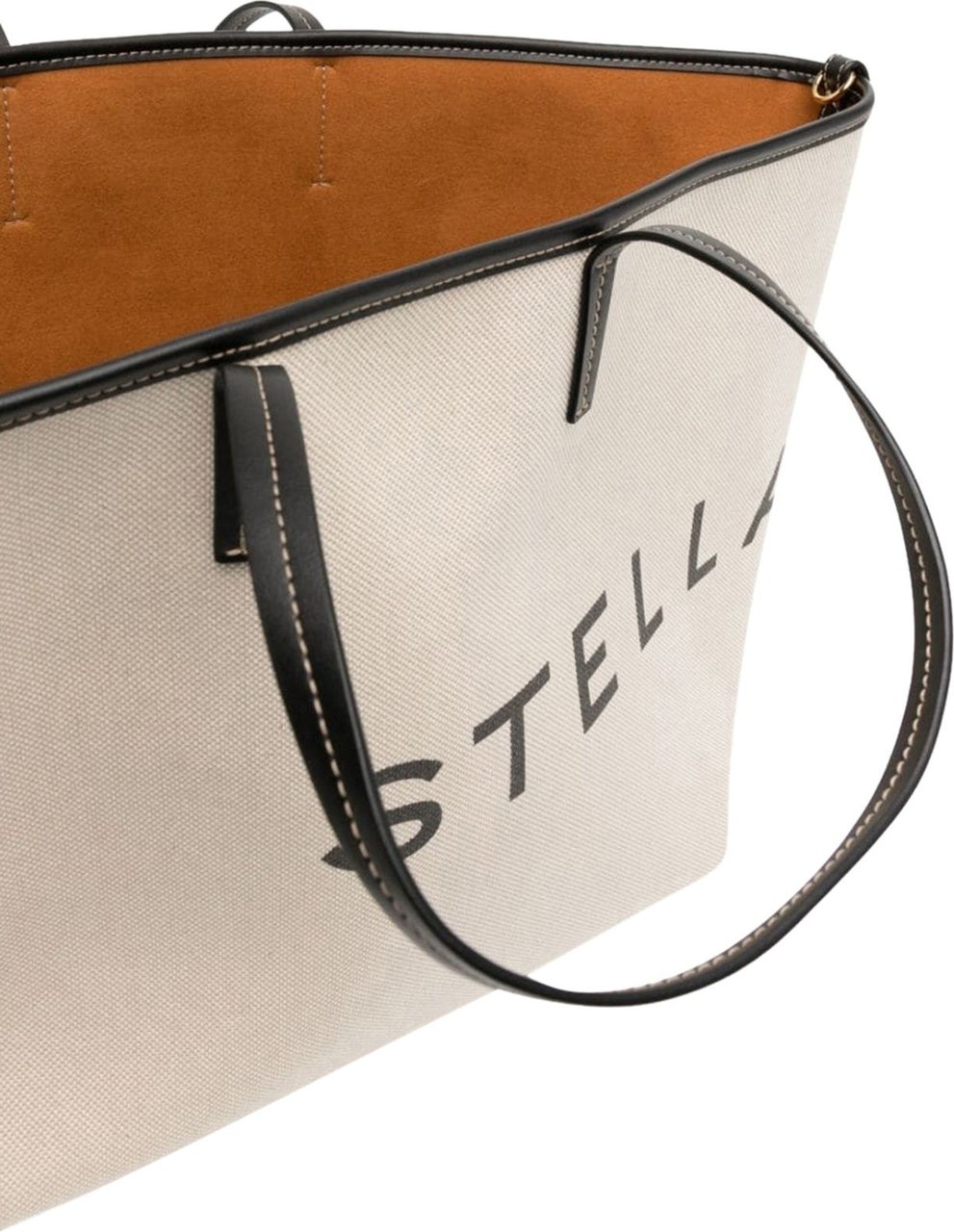 Stella McCartney logo-print cotton tote bag Neutraal