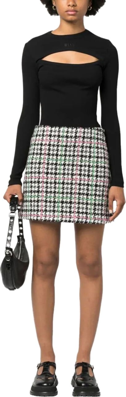 MSGM plaid-check tweed mini skirt Divers