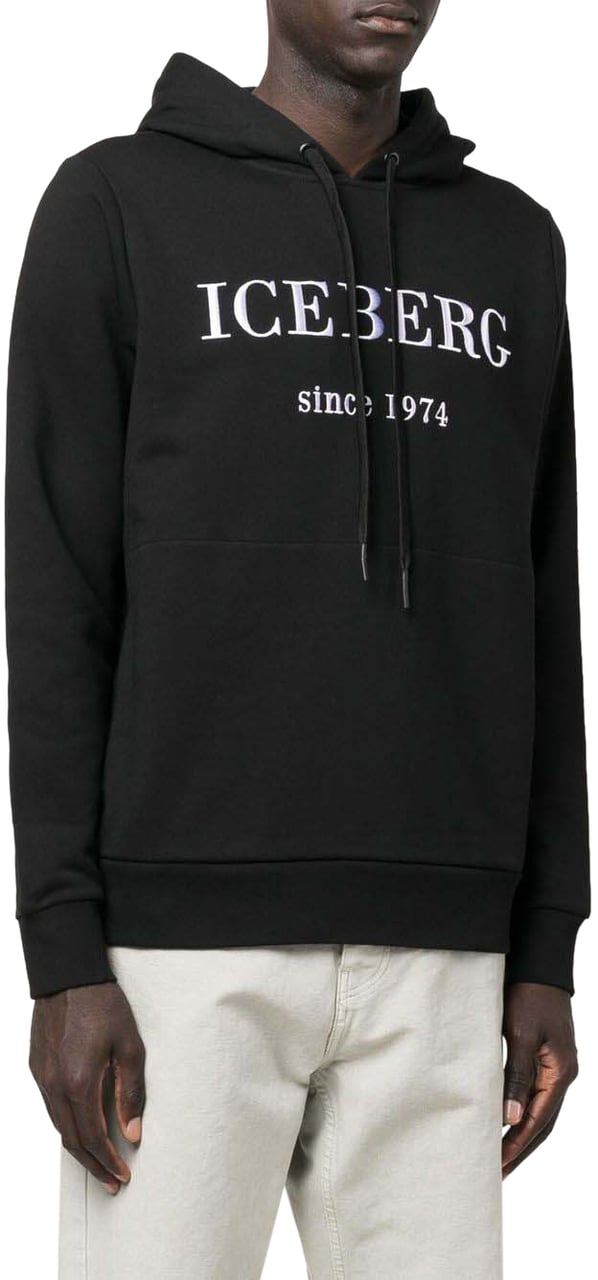 Iceberg Hoodie Zwart Zwart