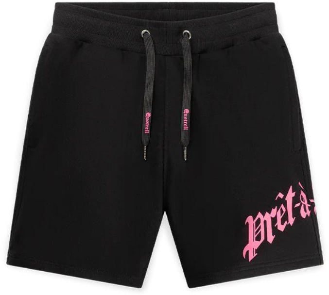 Quotrell Miami Shorts | Black/neon Pink Zwart