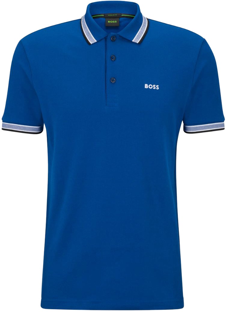 Boss Polo Blauw Blauw