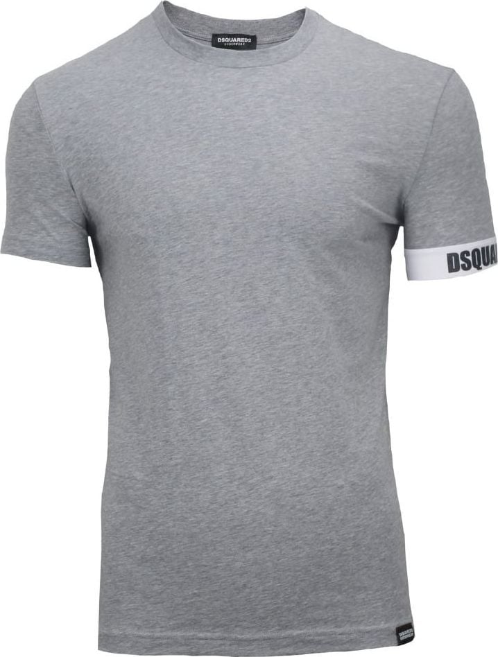 Dsquared2 Dsquared2 Round Neck T-Shirt With Text Grey Grijs