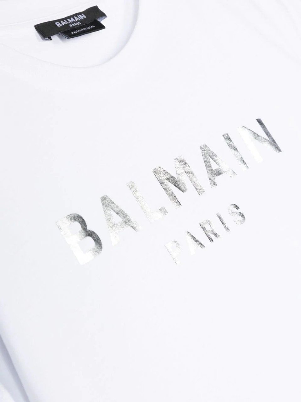 Balmain t-shirt silver Zilver