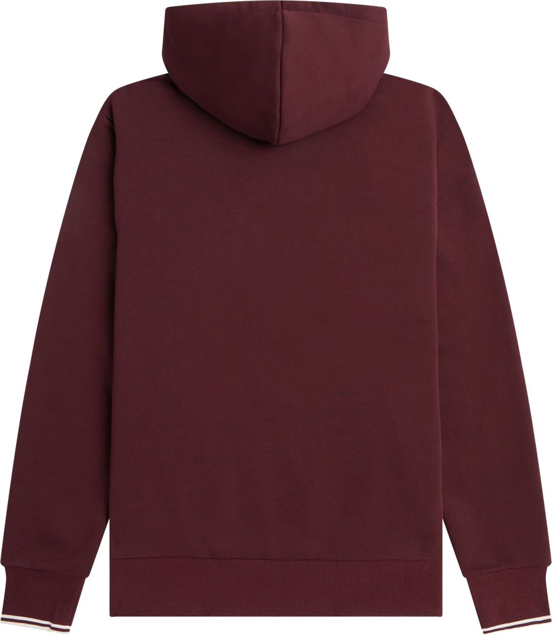 Fred Perry Fred Perry Tipped Hooded Sweatshirt Oxblood Rood