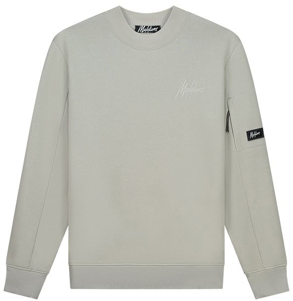 Malelions Turtle Sweater - Grey Wit