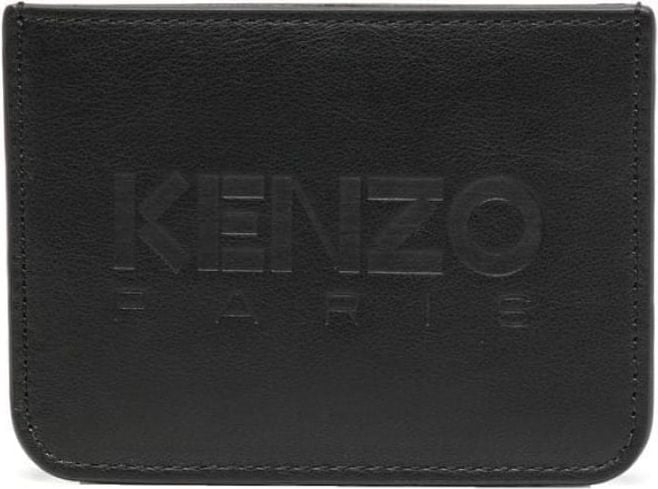 Kenzo Logo Embossed Card Holder Zwart