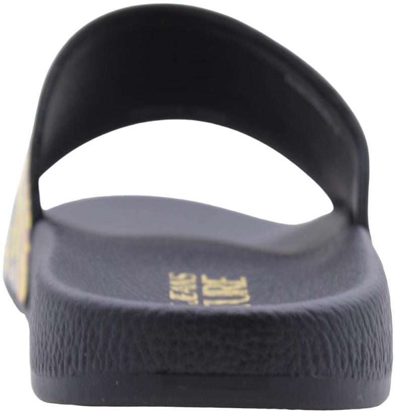 Versace Jeans Couture Versace Jeans Couture Fondo Logo Slippers Heren Zwart/Goud Zwart
