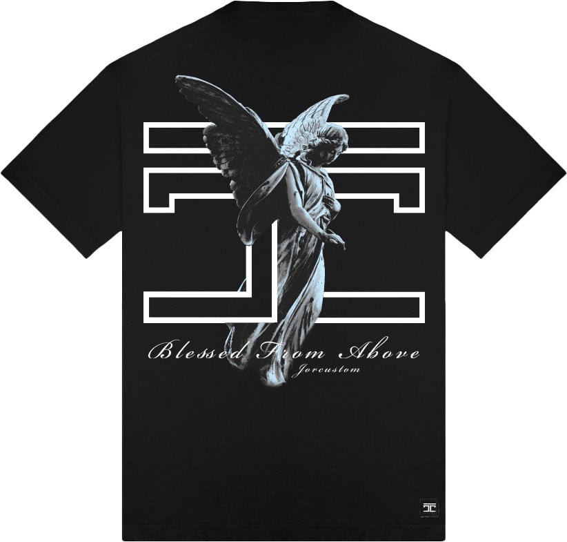 JORCUSTOM Bw-Blessed Loose Fit T-Shirt Black Zwart