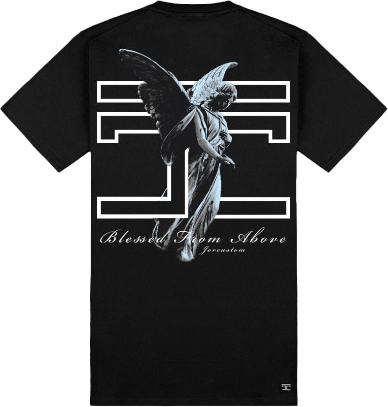 JORCUSTOM Bw-Blessed Slim Fit T-Shirt Black Zwart