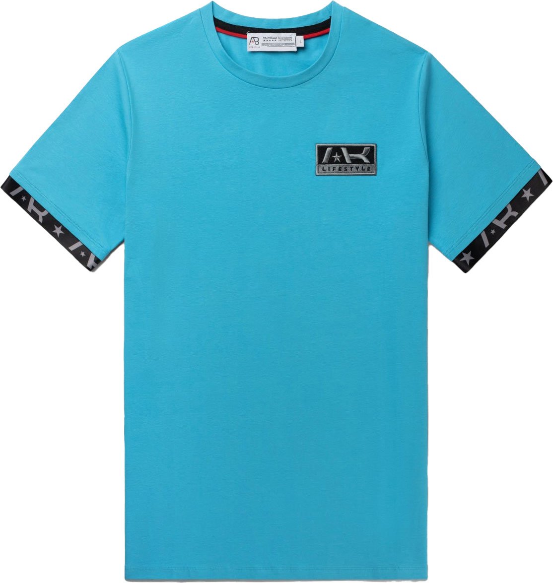 AB Lifestyle Flag Tee Cyan Blue Blauw