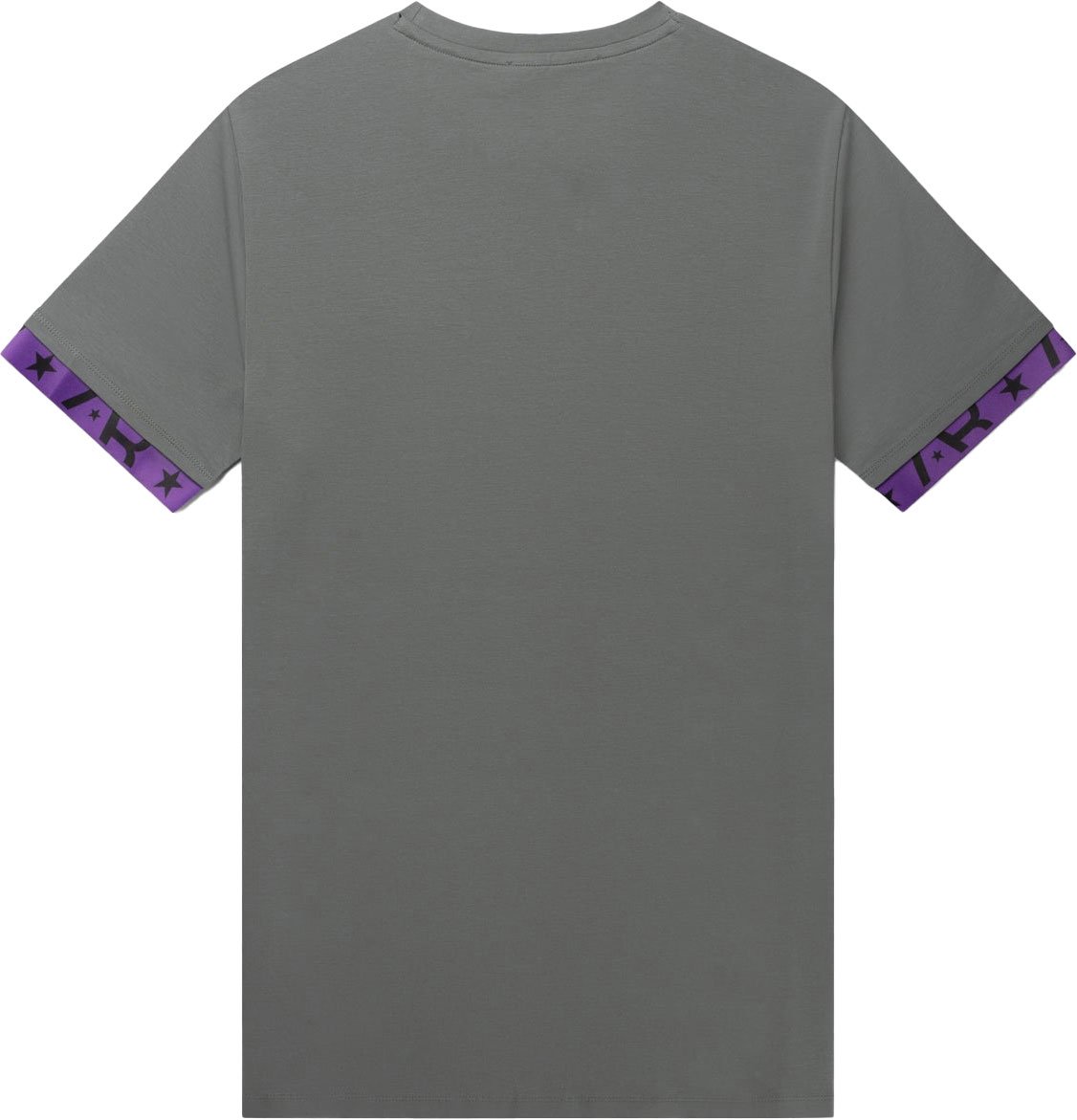 AB Lifestyle Neon Flag Tee Dark Grey/Purple Grijs