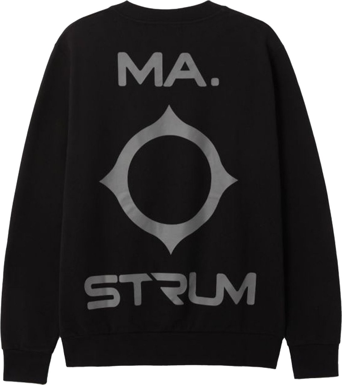 Ma.Strum Back logo sweaters zwart Zwart
