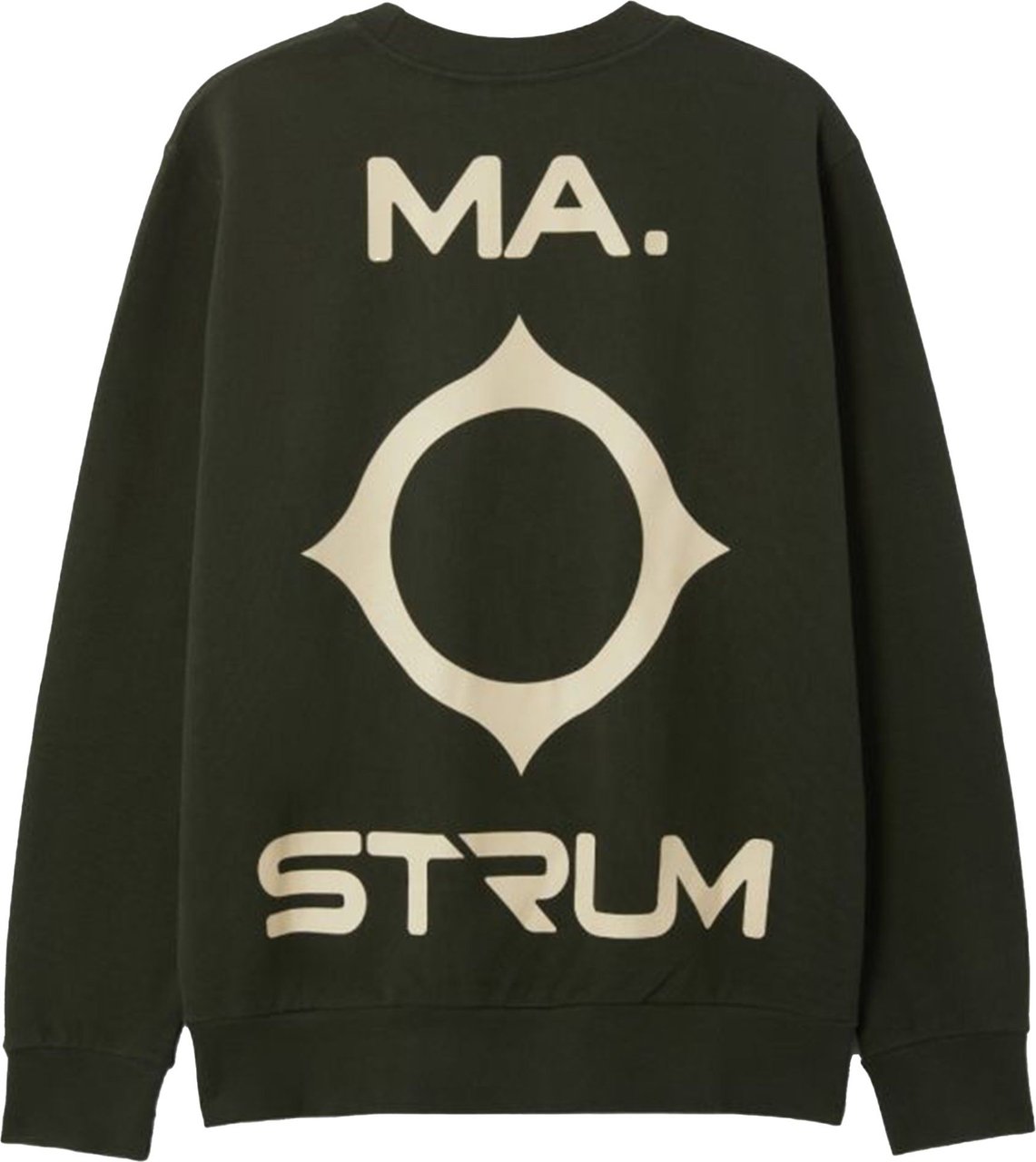 Ma.Strum Back logo sweaters groen Groen