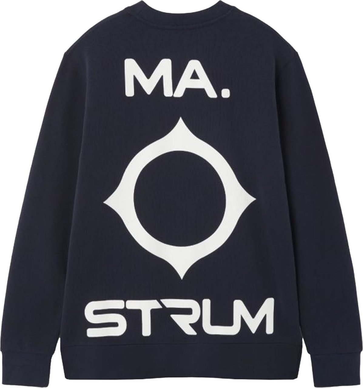 Ma.Strum Back logo sweaters blauw Blauw