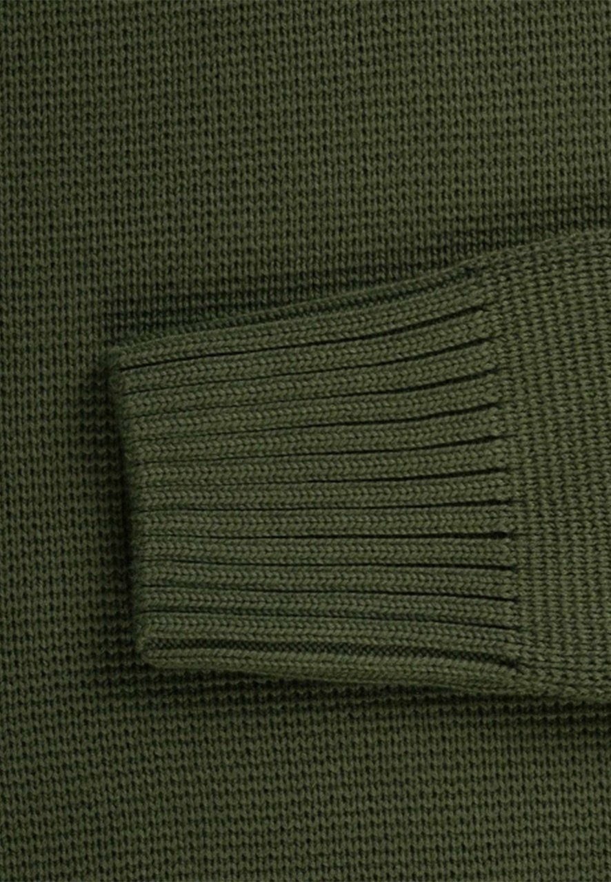 Ma.Strum Milano crew knit truien groen Groen