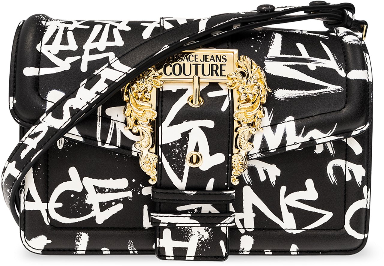 Versace Jeans Couture Versace Jeans Tas Zwart Leer One Size crossbody tassen zwart Zwart