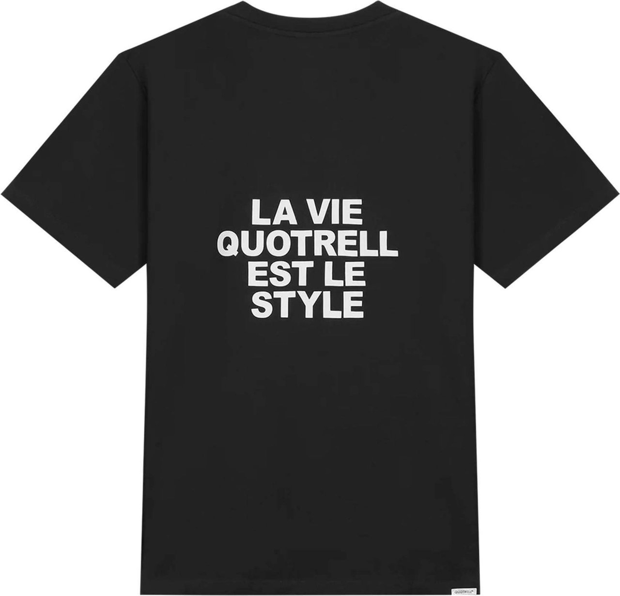 Quotrell La Vie T-shirt | Black/beige Zwart