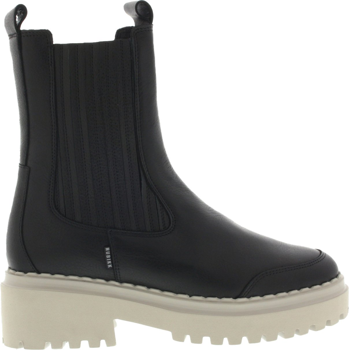 Nubikk Fae Lina | Zwarte Chelsea Boots Zwart