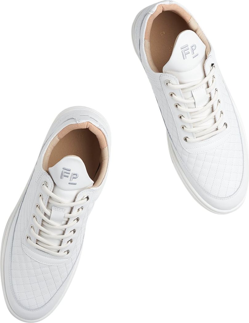 Filling Pieces Low Top Quilted White Wit