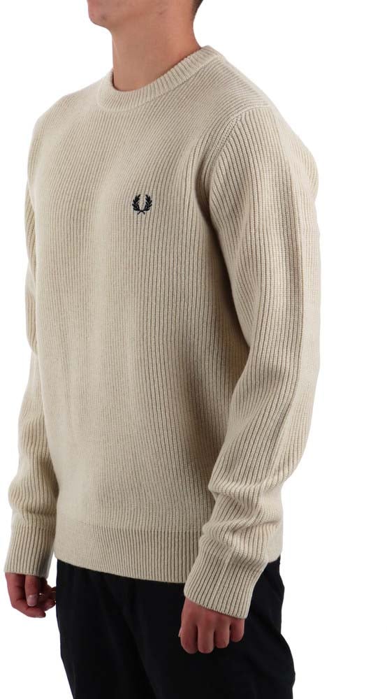Fred Perry Sweaters Oatmeal Beige