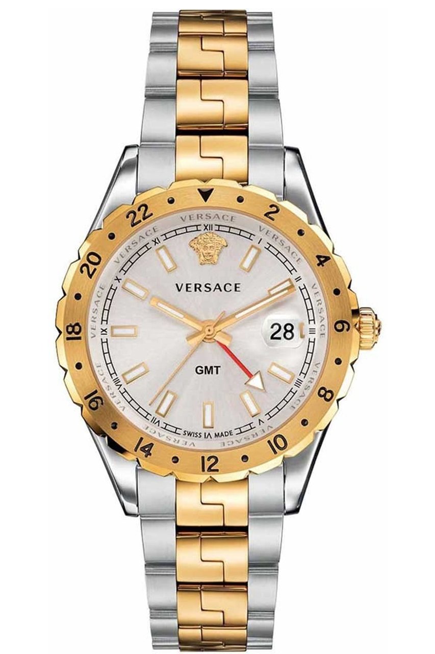 Versace V11030015 Hellenyium GMT heren horloge Zilver