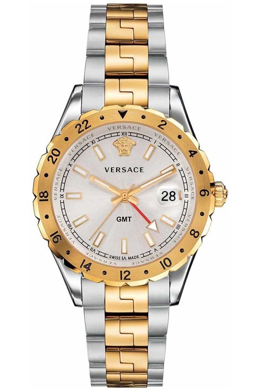 Versace V11030015 Hellenyium GMT heren horloge Zilver
