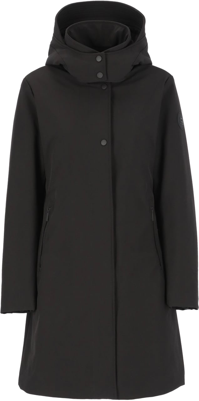 Woolrich Firth Down Hooded Trench Zwart