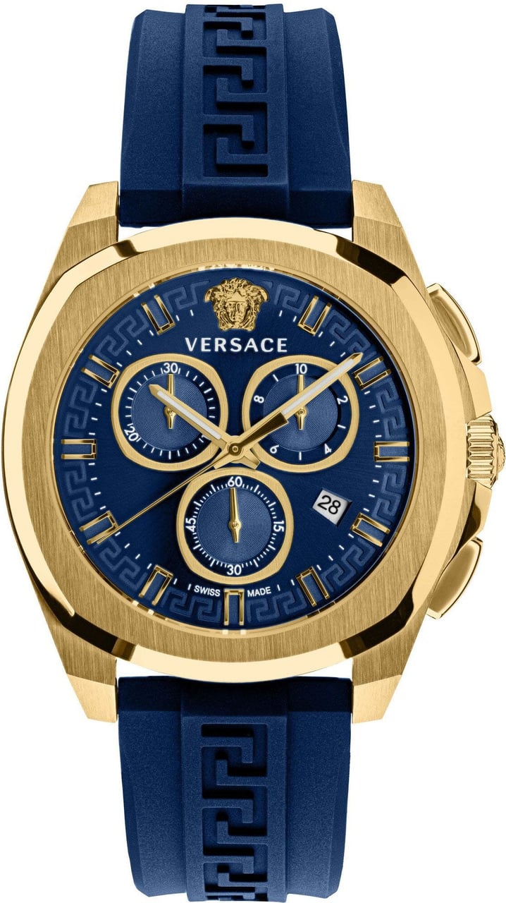 Versace VE7CA0323 Chrono Geo horloge 43 mm Blauw