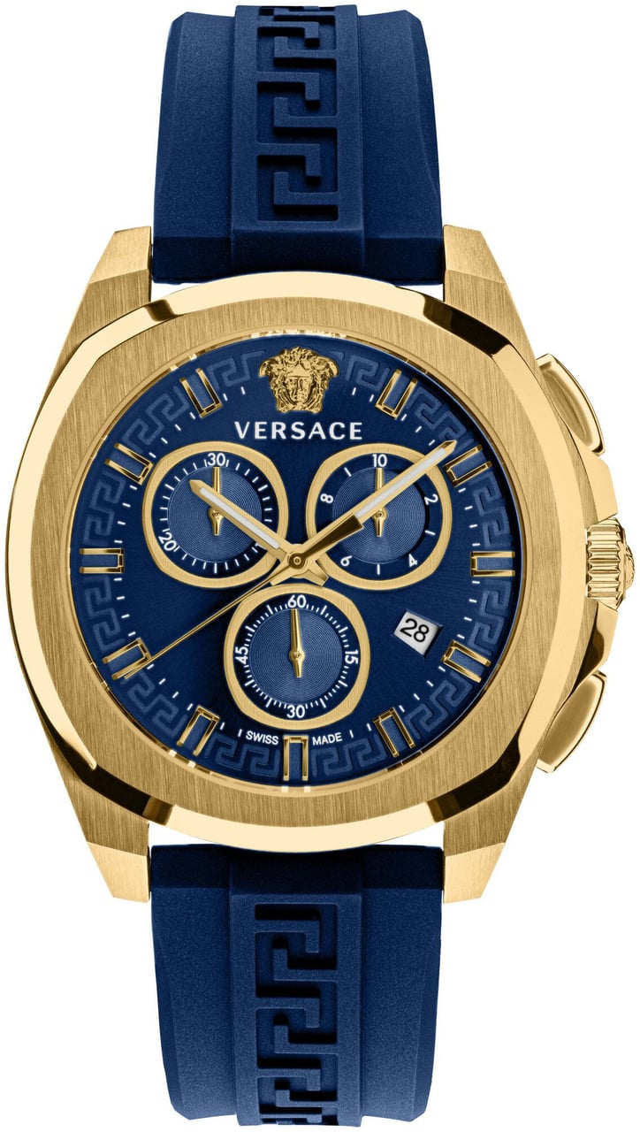 Versace VE7CA0323 Chrono Geo horloge 43 mm Blauw