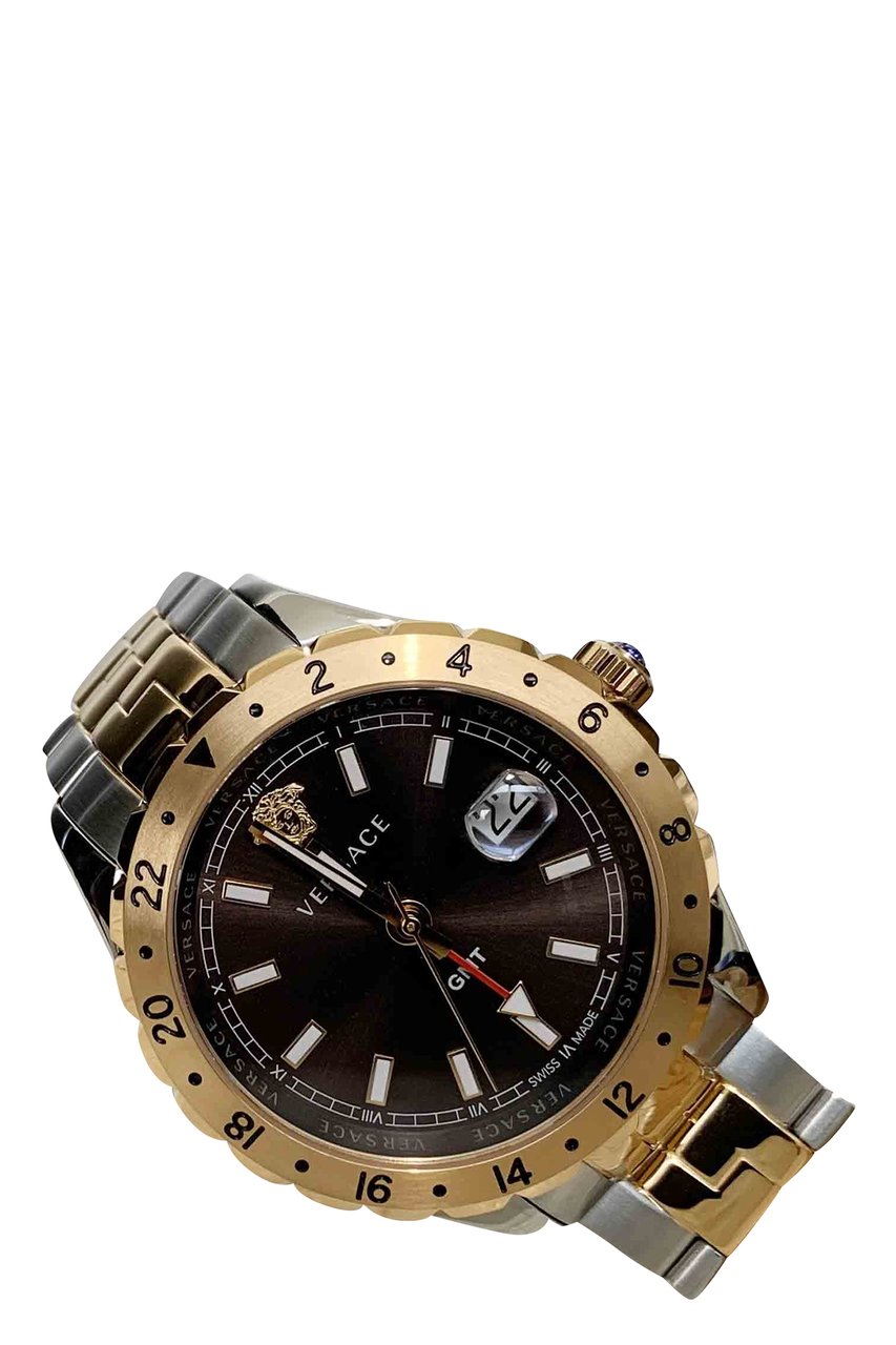 Versace V11040015 Hellenyium GMT heren horloge Bruin