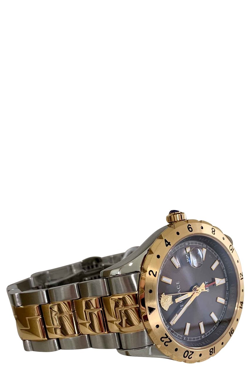 Versace V11040015 Hellenyium GMT heren horloge Bruin