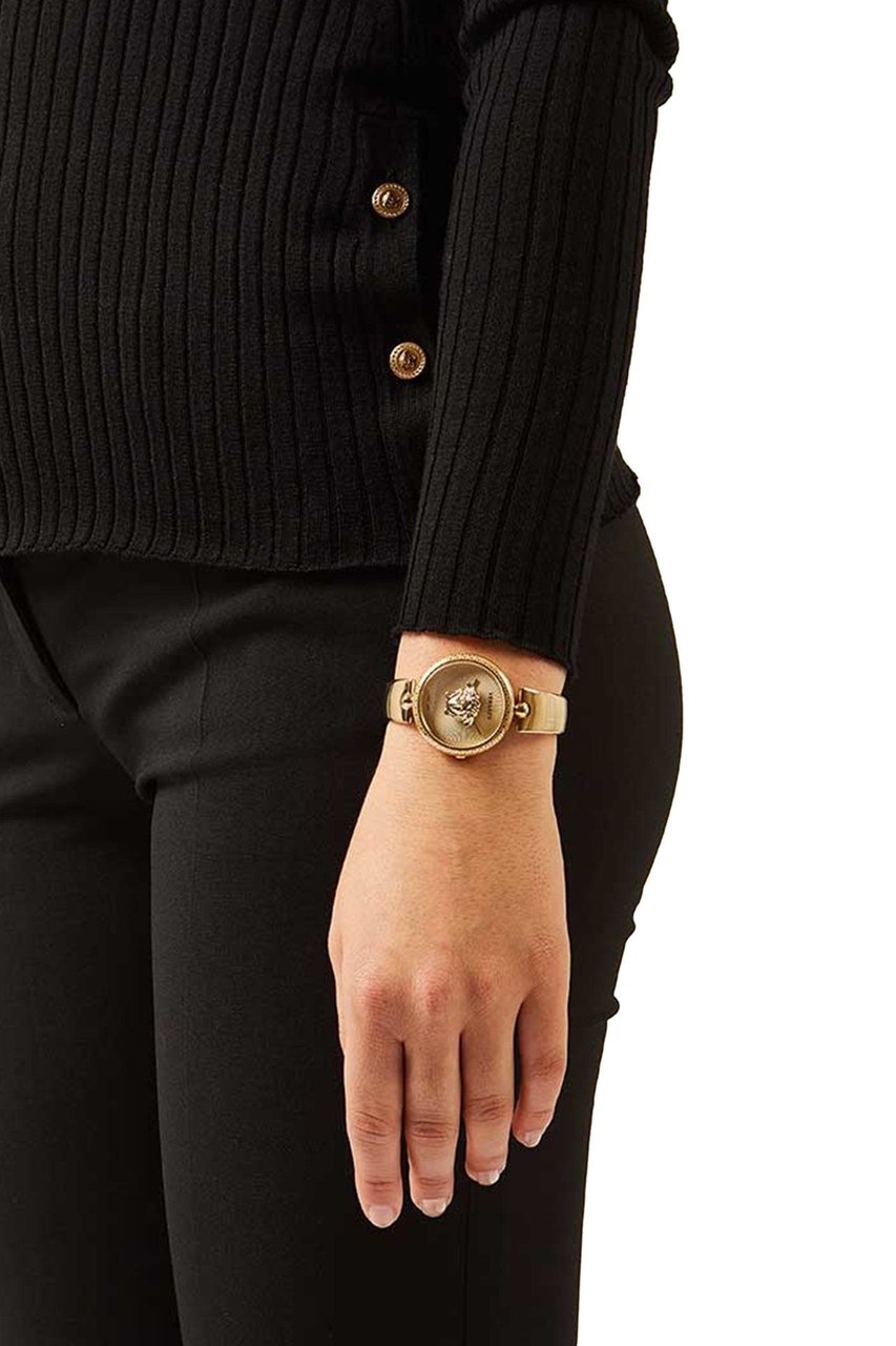 Versace VECQ00618 Palazzo dames horloge goud 34 mm Goud