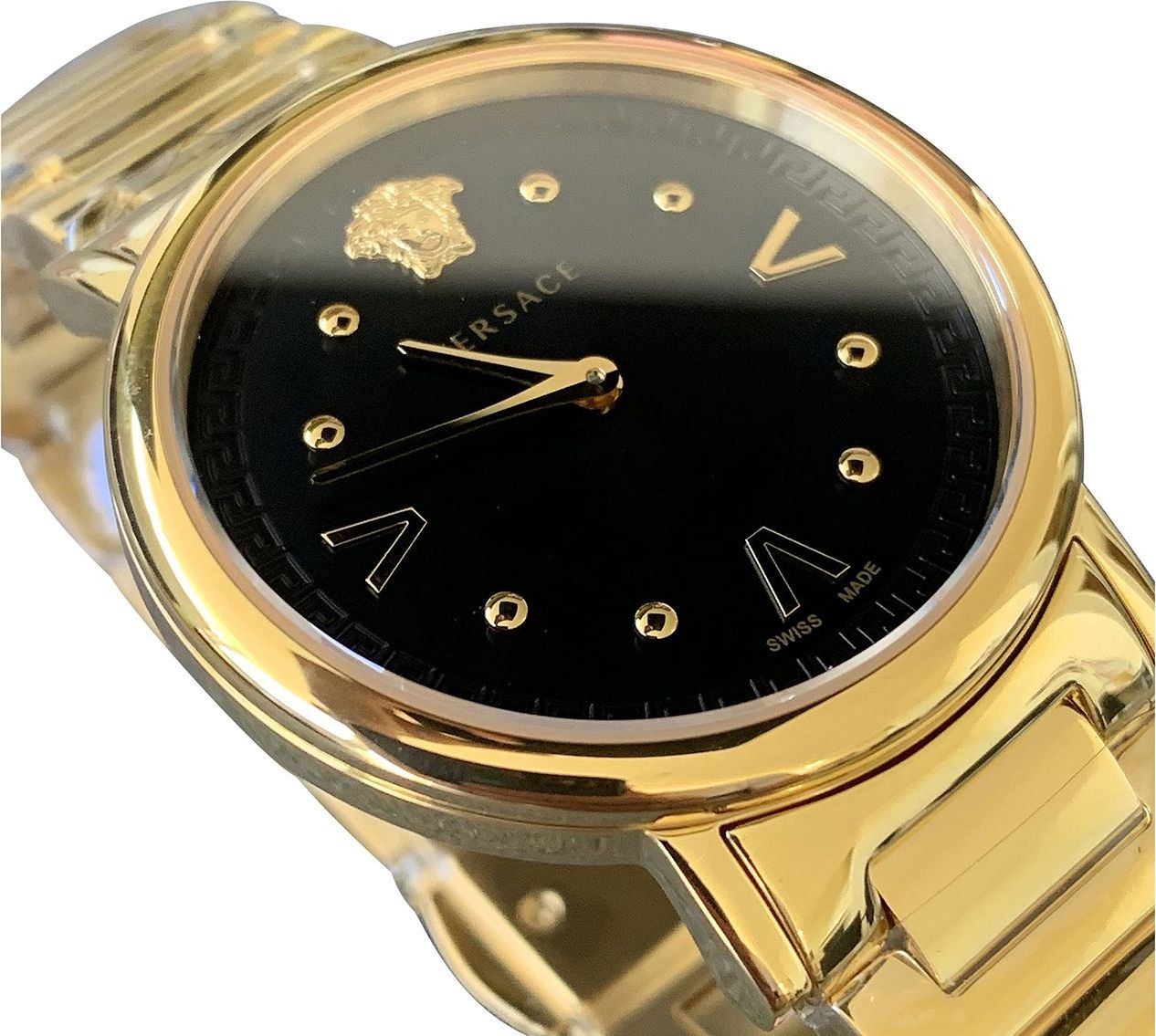 Versace VEVD00619 Pop Chic dames horloge 36mm Zwart