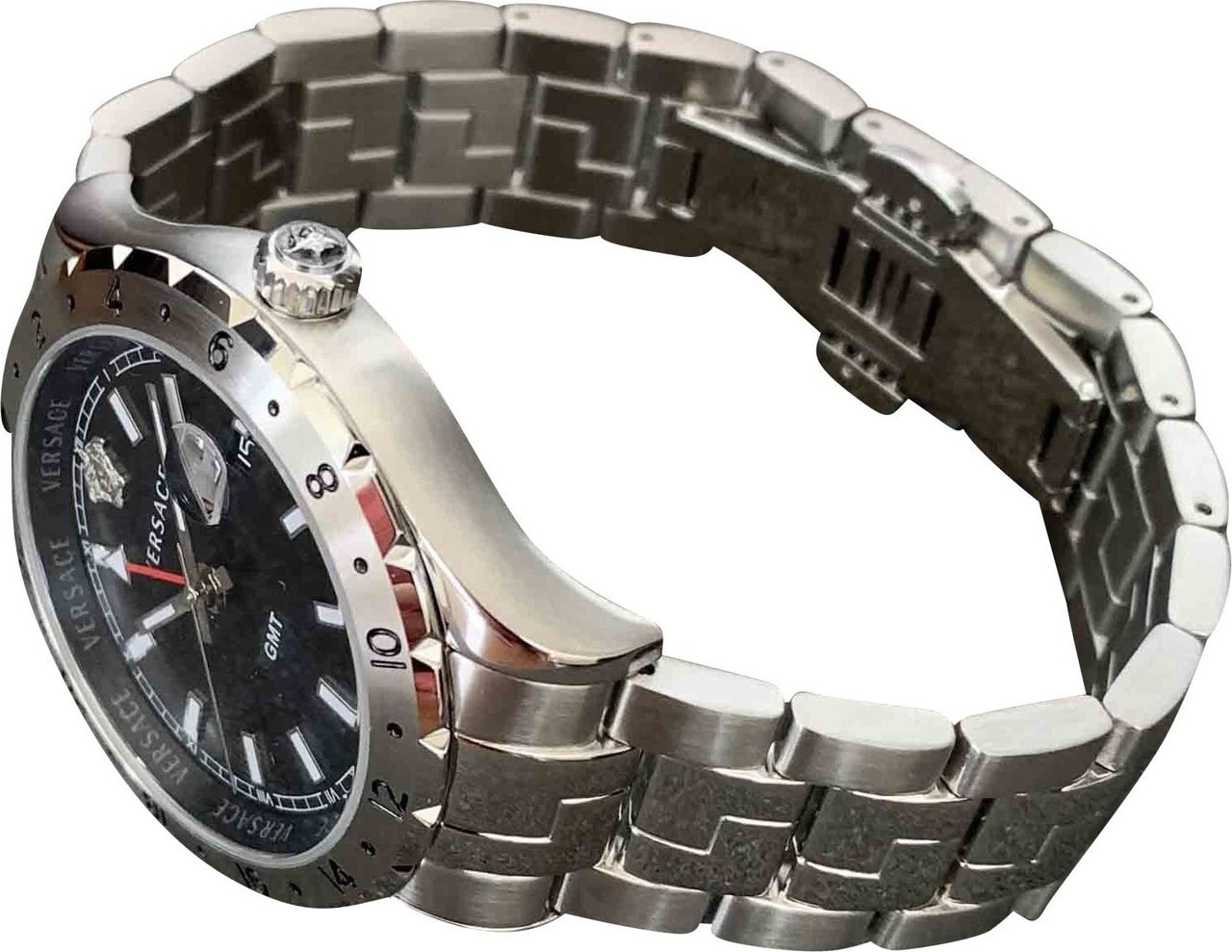 Versace V11020015 Hellenyium GMT heren horloge Zwart