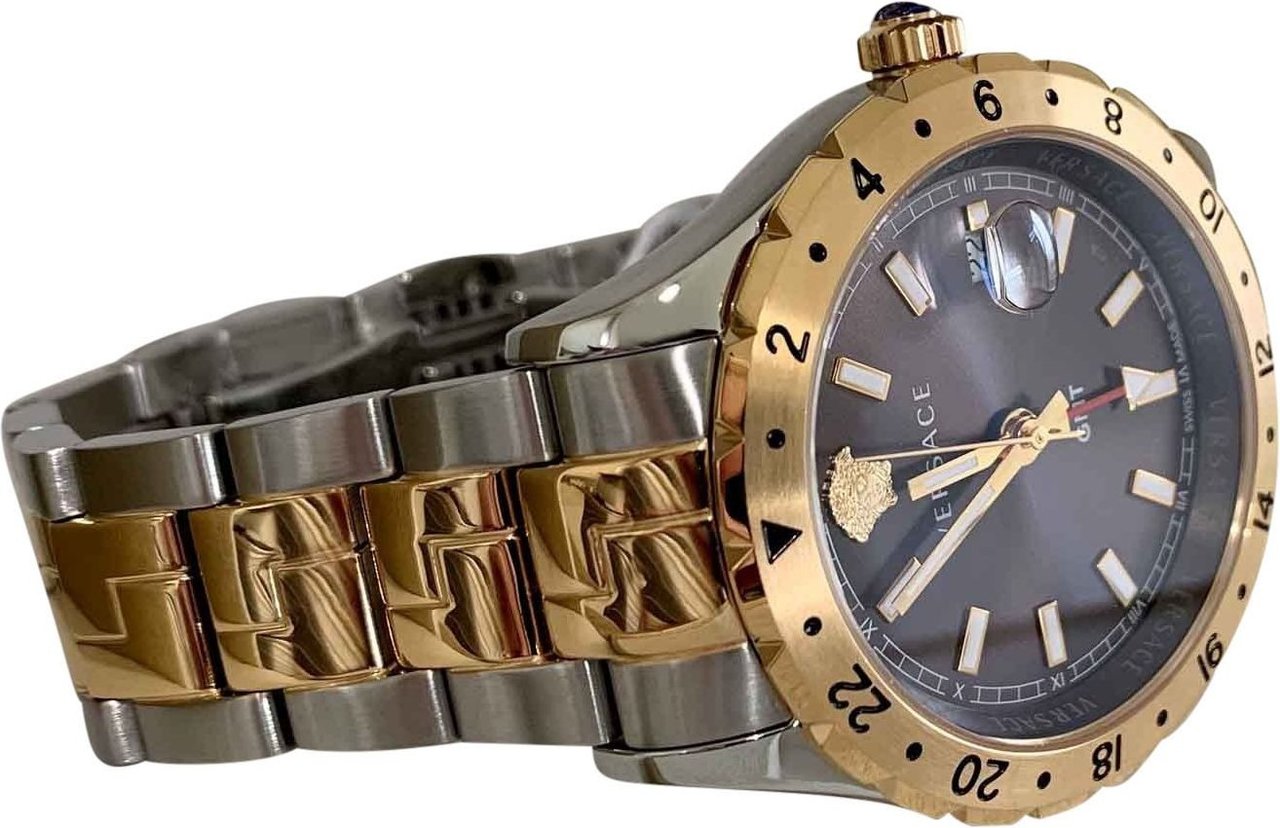 Versace V11040015 Hellenyium GMT heren horloge Bruin