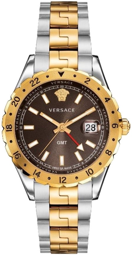 Versace V11040015 Hellenyium GMT heren horloge Bruin