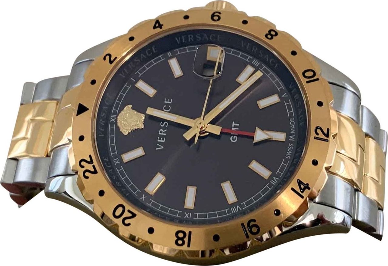 Versace V11040015 Hellenyium GMT heren horloge Bruin