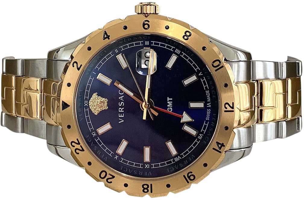 Versace V11060017 Hellenyium GMT heren horloge Blauw