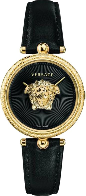 Versace VECQ00118 Palazzo dames horloge 34 mm Zwart