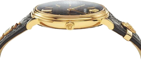 Versace VE8101019 V-Circle dames horloge 38 mm Zwart