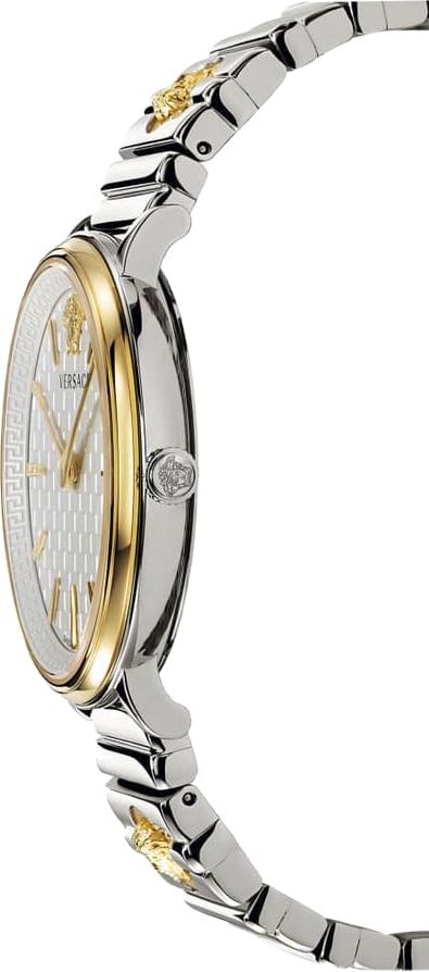Versace VE8101419 V-Circle dames horloge 38 mm Wit