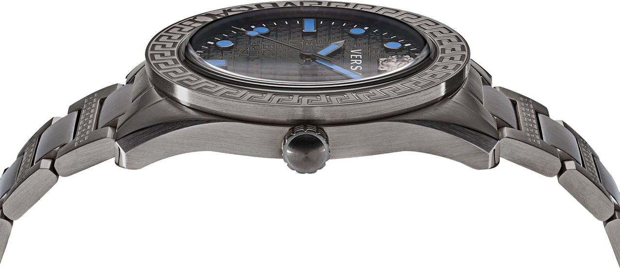 Versace VE2T00622 Greca horloge 42 mm Zwart