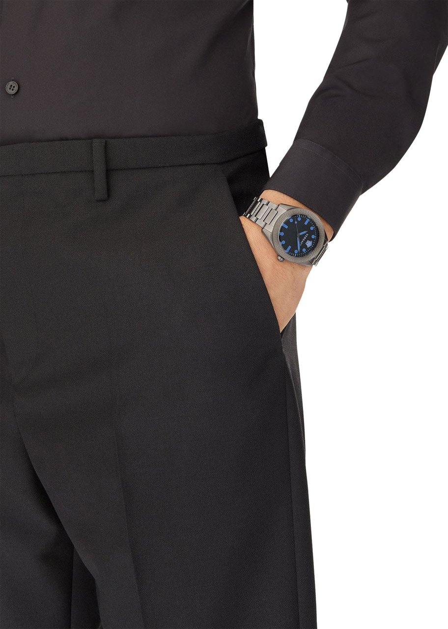 Versace VE2T00622 Greca horloge 42 mm Zwart
