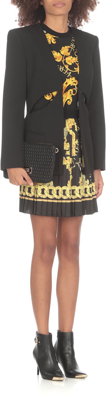 Versace Jeans Couture Chain Couture Print T-Shirt Zwart