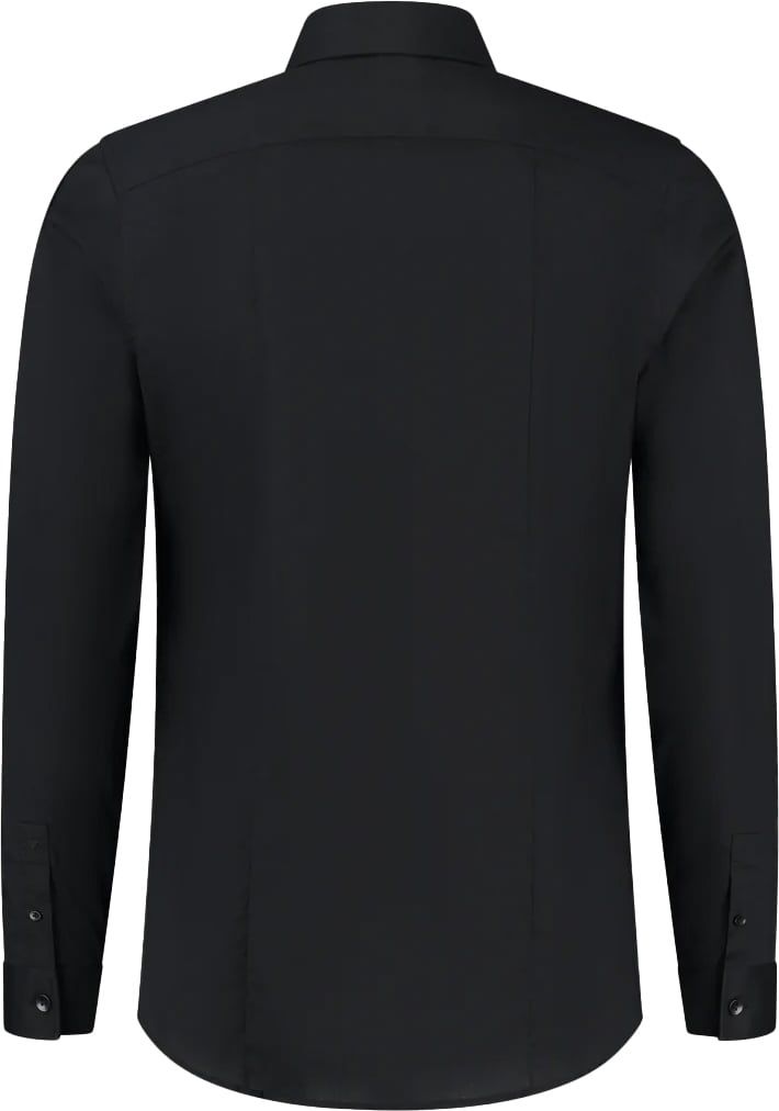 Purewhite Essential Classic Overhemd Zwart Zwart