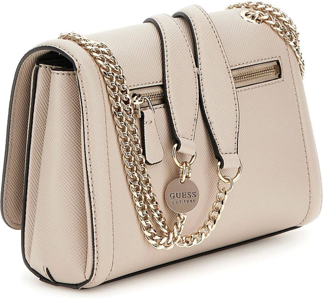 Guess Noelle Convertible Crossbody Flap Taupe
