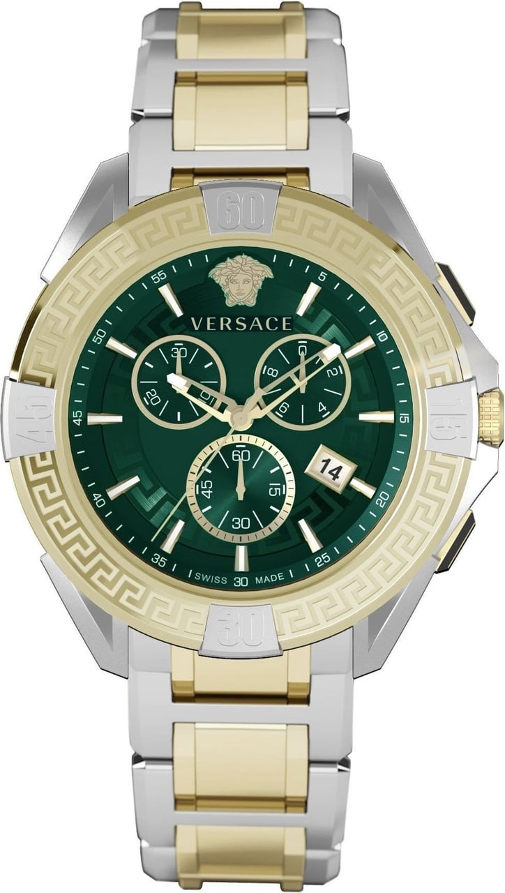 Versace VE5CA0423 Chrono Sporty horloge 46 mm Groen