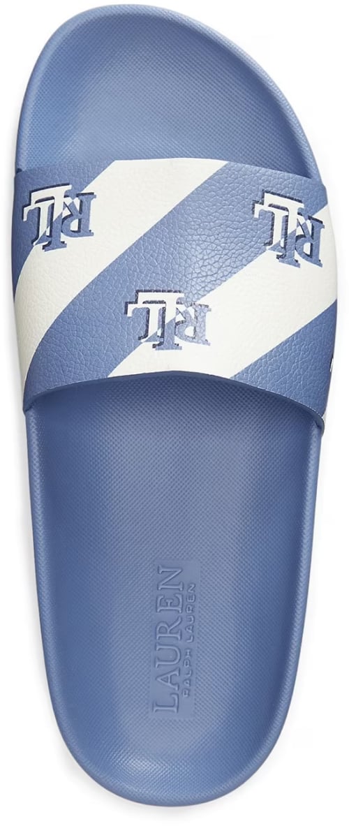 Ralph Lauren Audrina Logo Slides Sandals Blauw