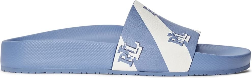 Ralph Lauren Audrina Logo Slides Sandals Blauw