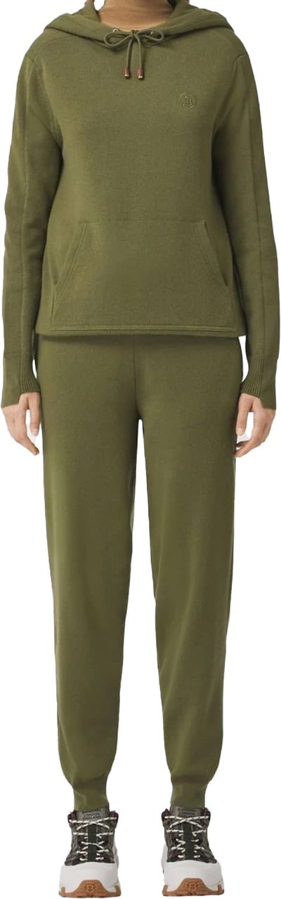 Burberry Josee Cashmere Blend Joggers Sweatpants Groen